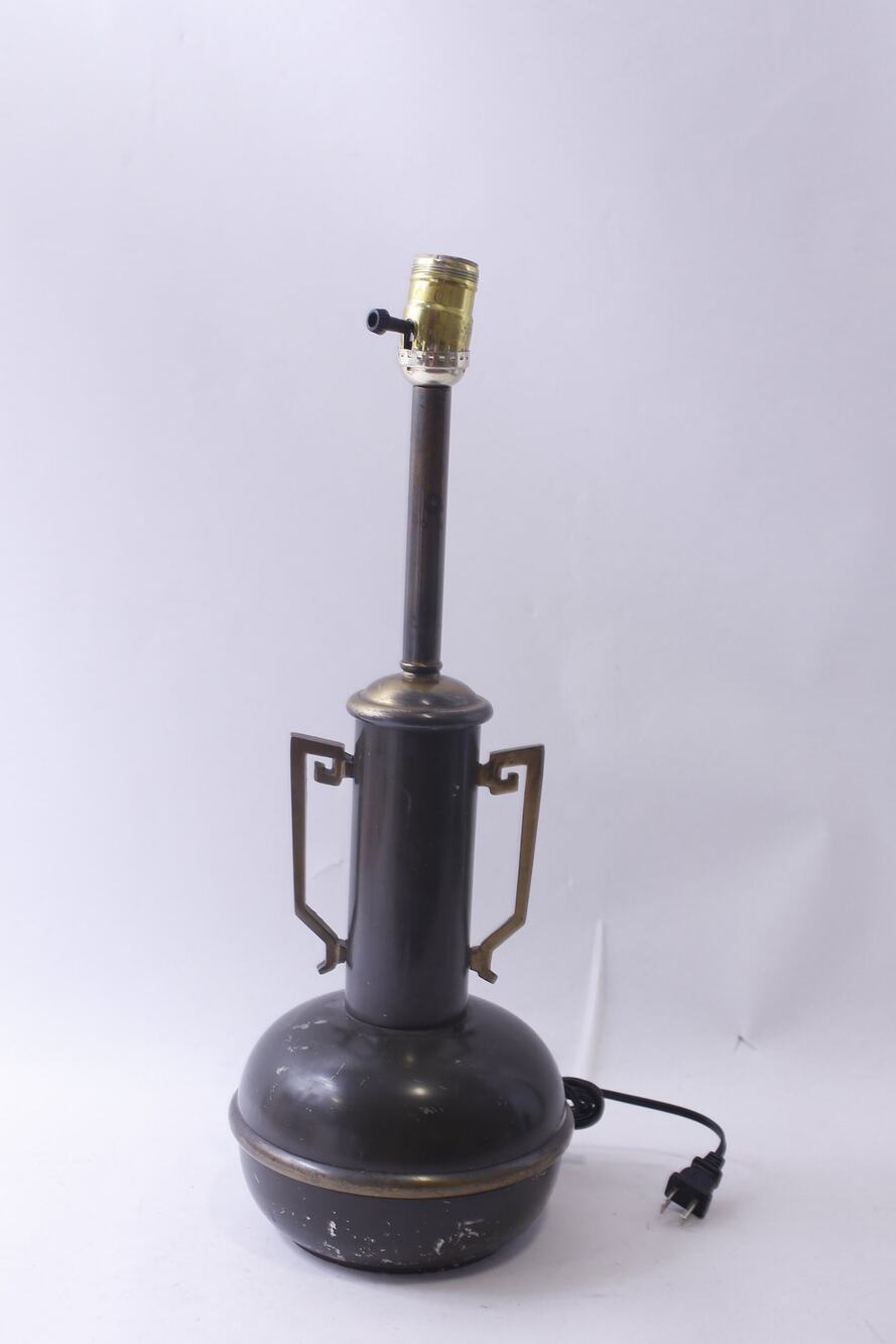 Vintage, Art Deco, Table Lamp, Two Handles, 20 inches, Geometric, Elegant,